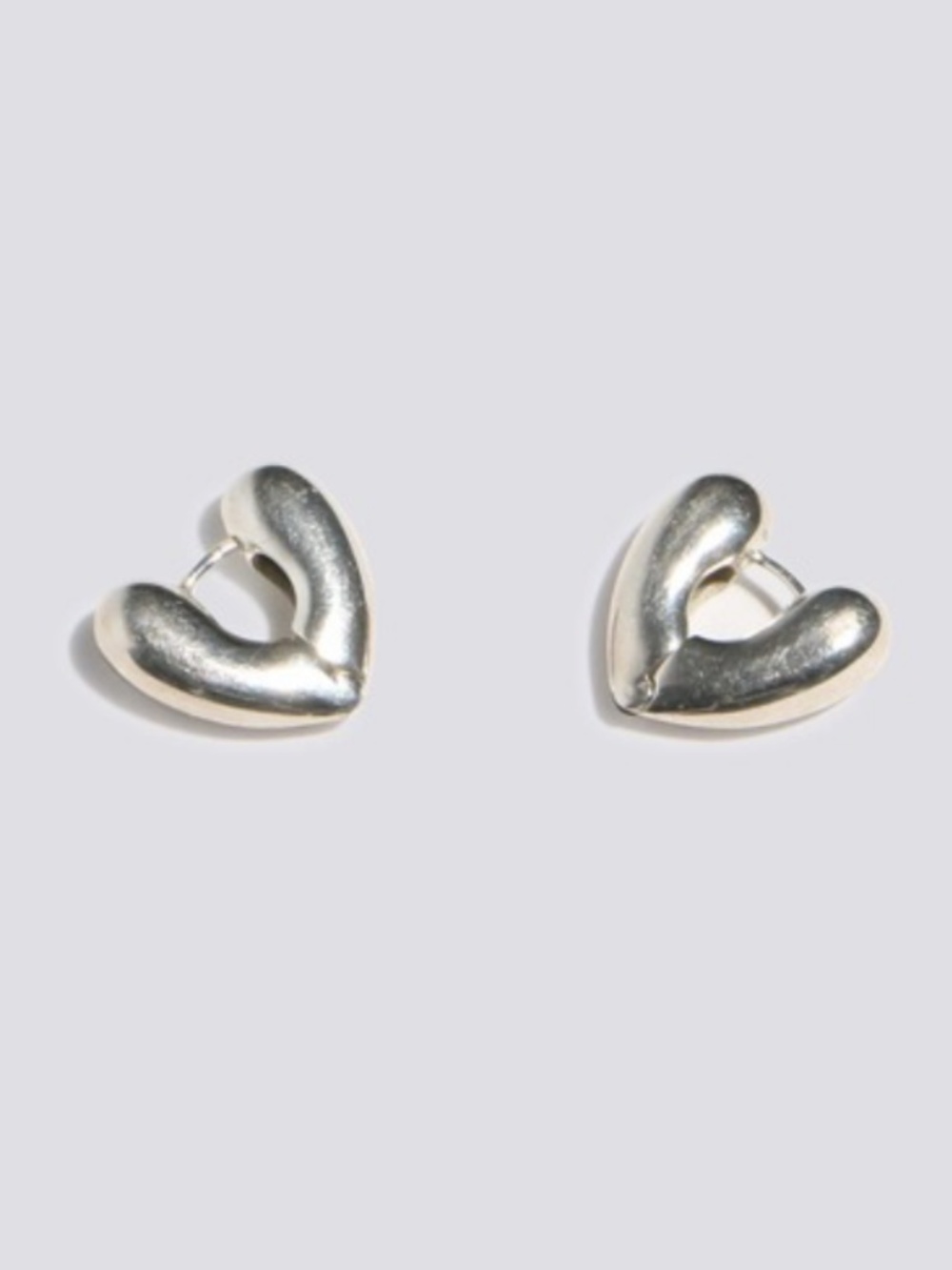 Annika Inez Sterling Silver Small Hear Hoops